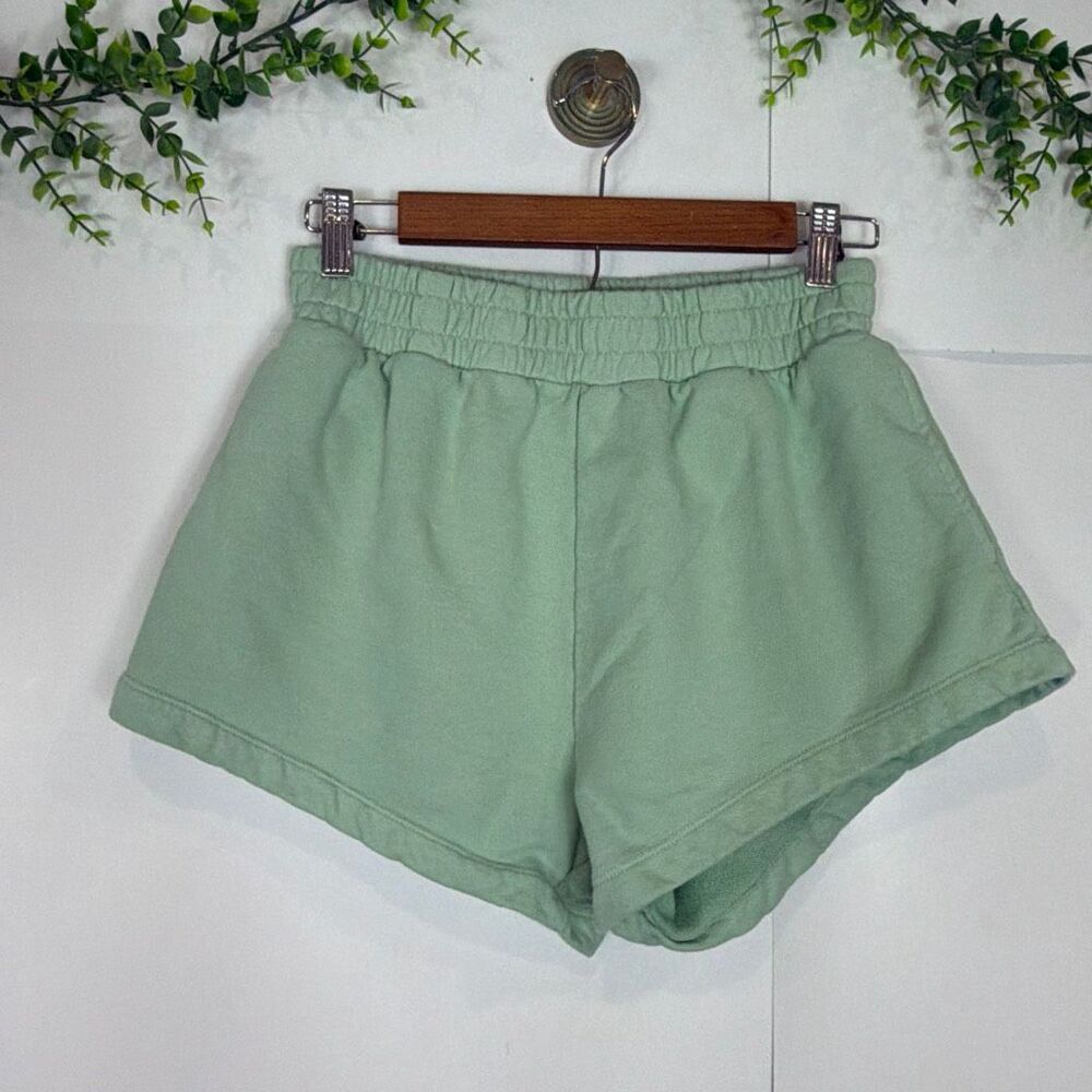 Daily Drills Sweat Shorts Womens XS/S Green French Terry Cotton Elastic Waist